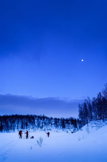 Skiing In The Blue Hour I (229x152cm) thumb