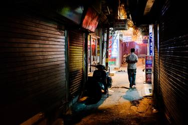 New Delhi by night (140x203cm) thumb
