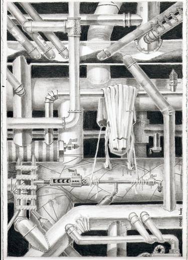 Original Realism Science/Technology Drawings by Bogdan Stetsenko