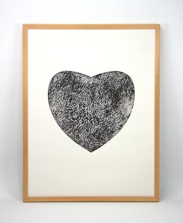 Original Abstract Love Printmaking by Dennis Happé