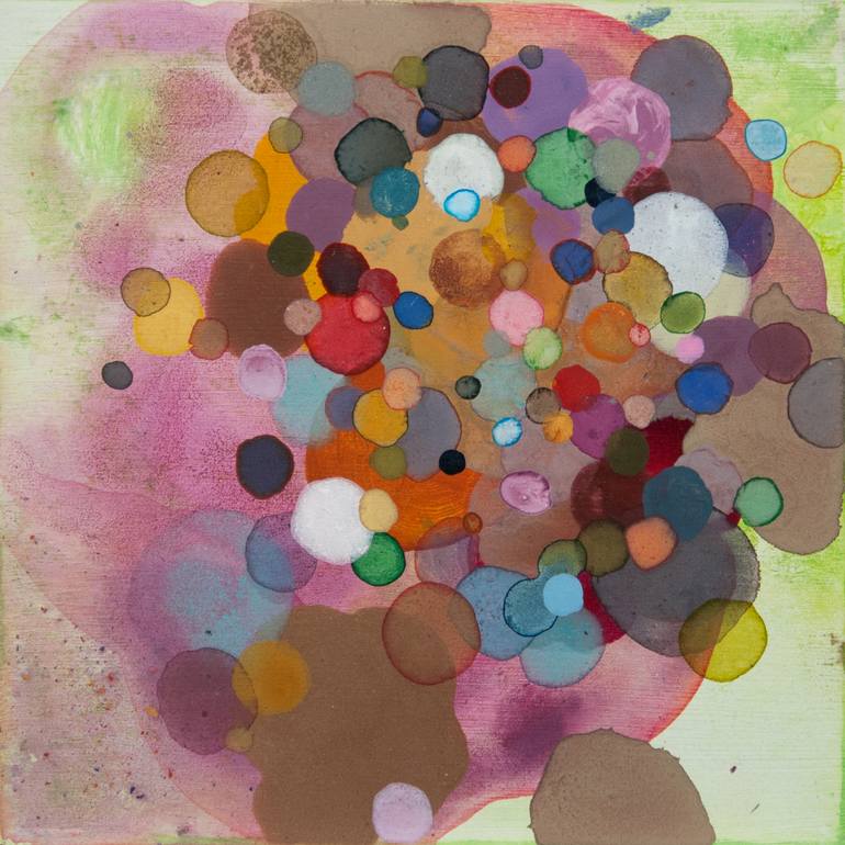Leftover dots #4 Painting by Dennis Happé | Saatchi Art
