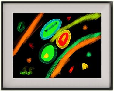 Print of Abstract Expressionism Abstract Mixed Media by Hank Klein