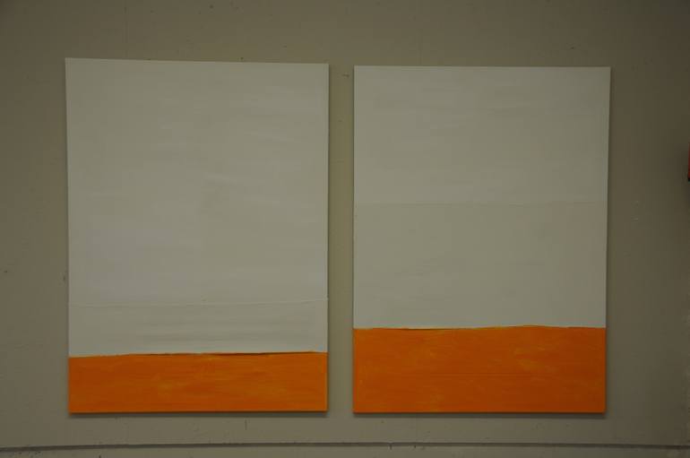 Original Minimalism Abstract Painting by Elisabeth Dostert