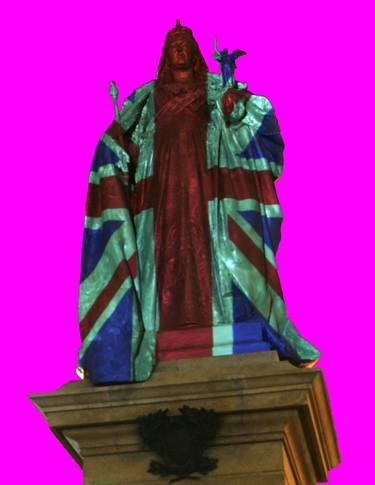 Queen Victoria with UK Flag, Limited Edition Prints 1 of 10, cylinder postage  thumb
