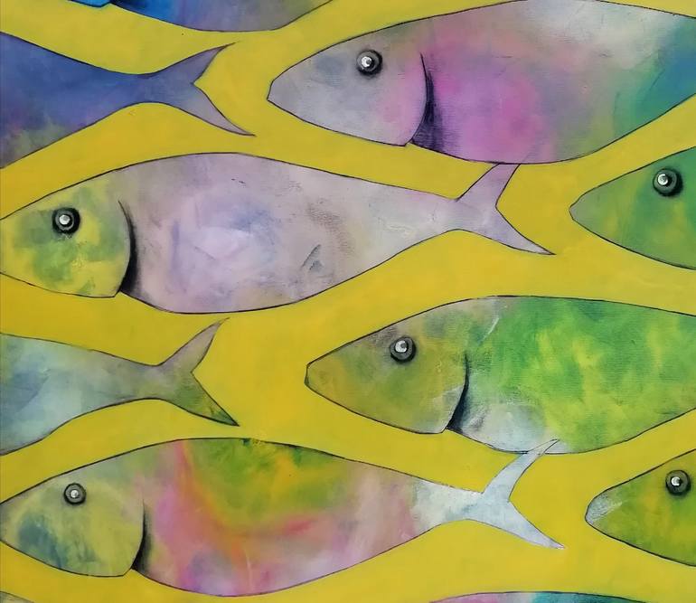 Original Fish Painting by Francisco Santos