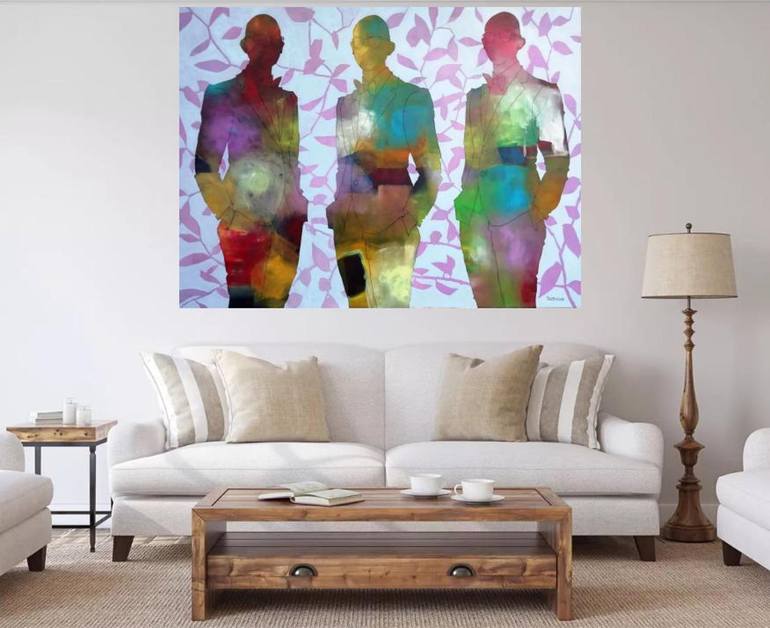 Original Figurative Men Painting by Francisco Santos