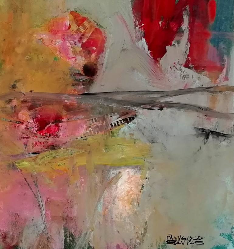 Original Contemporary Abstract Painting by Francisco Santos