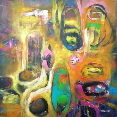 Original Abstract Expressionism Abstract Paintings by Francisco Santos