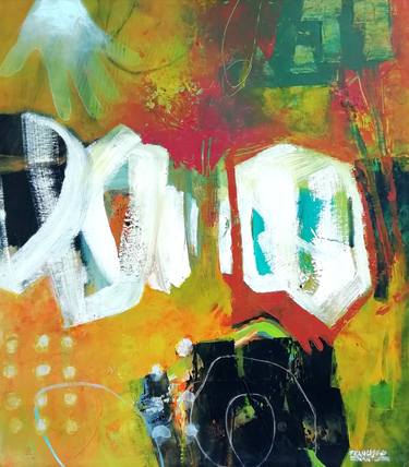 Original Abstract Expressionism Abstract Paintings by Francisco Santos