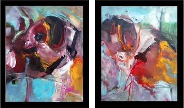 Original Abstract Expressionism Abstract Paintings by Francisco Santos