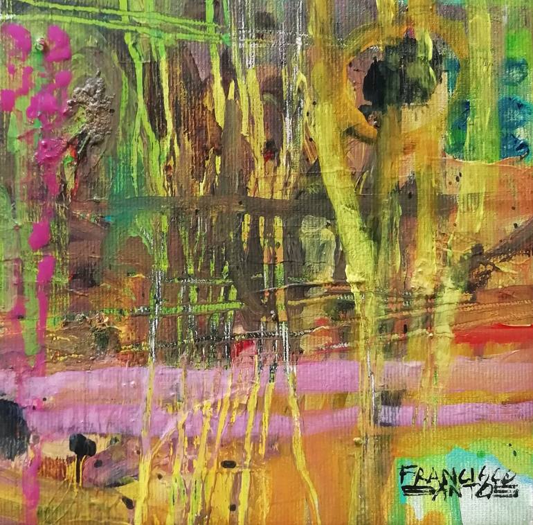 Original Abstract Painting by Francisco Santos