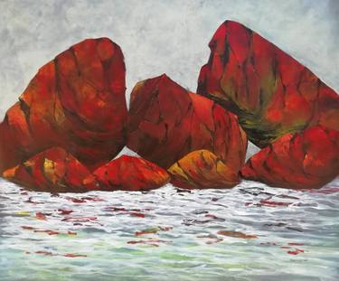 Original Expressionism Seascape Paintings by Francisco Santos