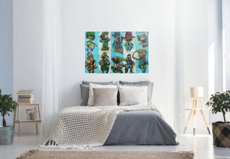 Original Expressionism Abstract Painting by Francisco Santos