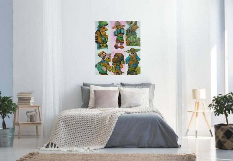 Original Figurative People Painting by Francisco Santos