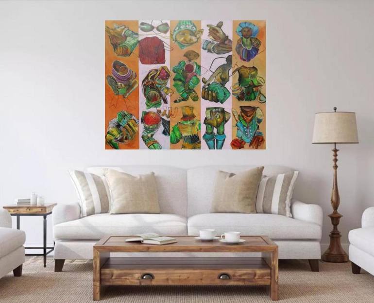Original Figurative Humor Painting by Francisco Santos