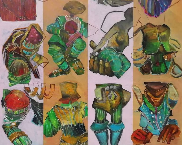 Original Figurative Humor Painting by Francisco Santos
