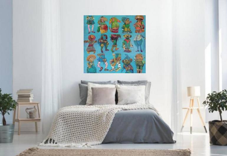 Original Expressionism Comics Painting by Francisco Santos