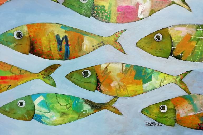 Original Figurative Animal Painting by Francisco Santos