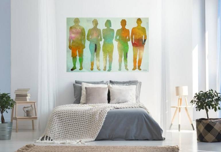 Original Figurative People Painting by Francisco Santos