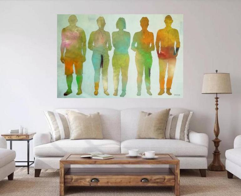 Original Figurative People Painting by Francisco Santos