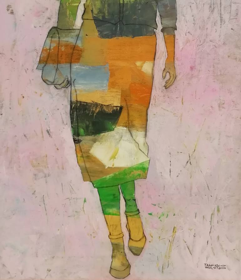 Original Portraiture Fashion Painting by Francisco Santos