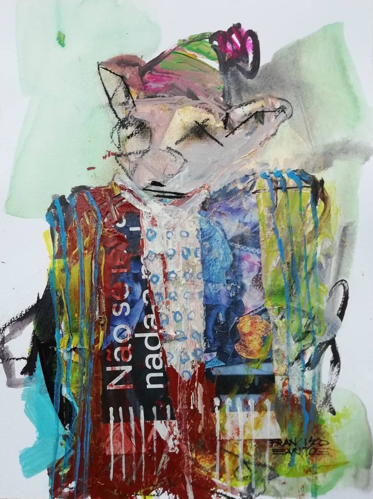 Original Abstract Cinema Painting by Francisco Santos