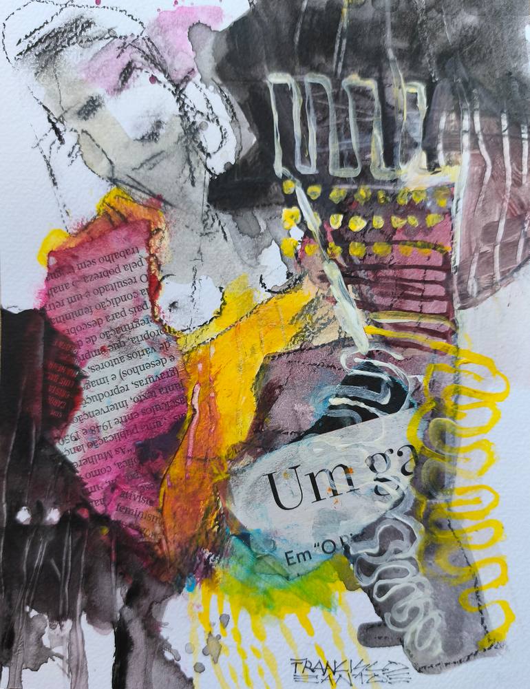 Original Abstract Cinema Mixed Media by Francisco Santos