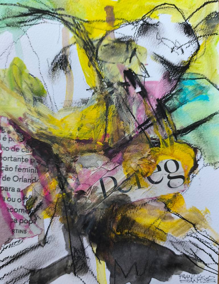 Original Abstract Cinema Mixed Media by Francisco Santos
