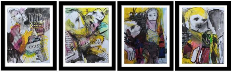Original Abstract Cinema Mixed Media by Francisco Santos