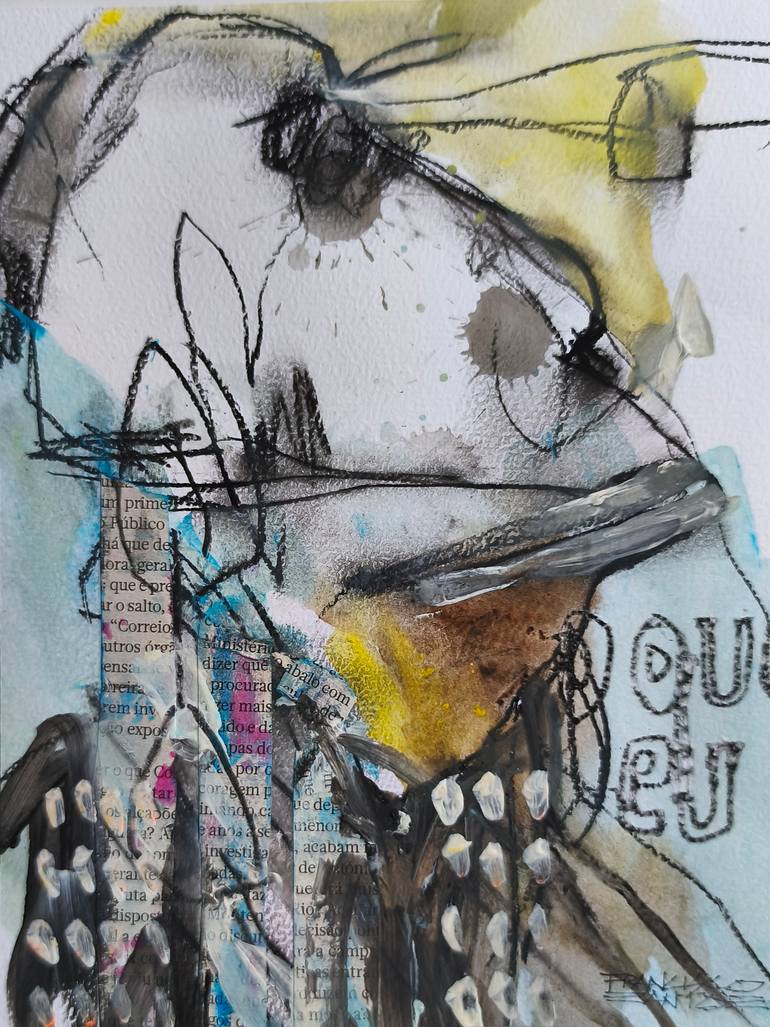 Original Expressionism Abstract Mixed Media by Francisco Santos