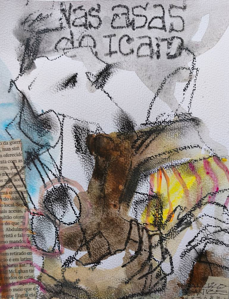 Original Expressionism Abstract Mixed Media by Francisco Santos