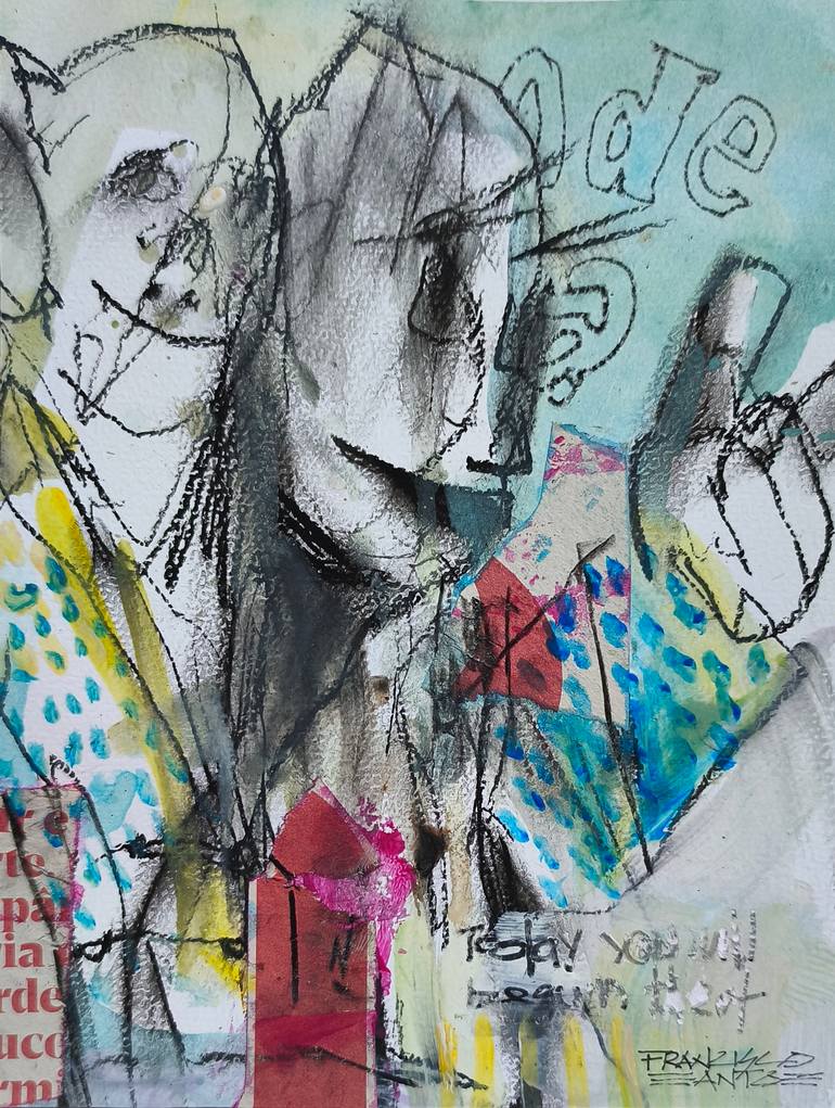 Original Expressionism Abstract Mixed Media by Francisco Santos