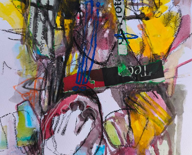 Original Expressionism Abstract Mixed Media by Francisco Santos