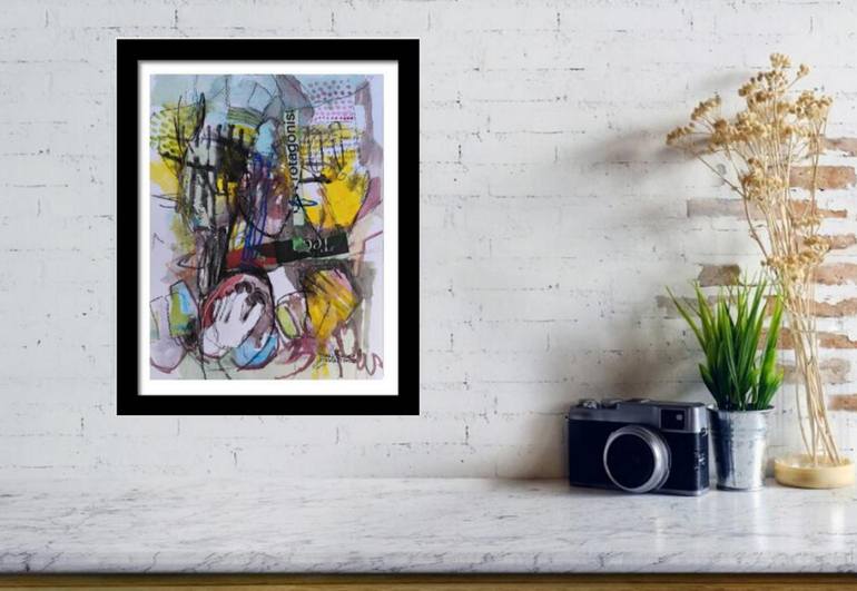 Original Expressionism Abstract Mixed Media by Francisco Santos
