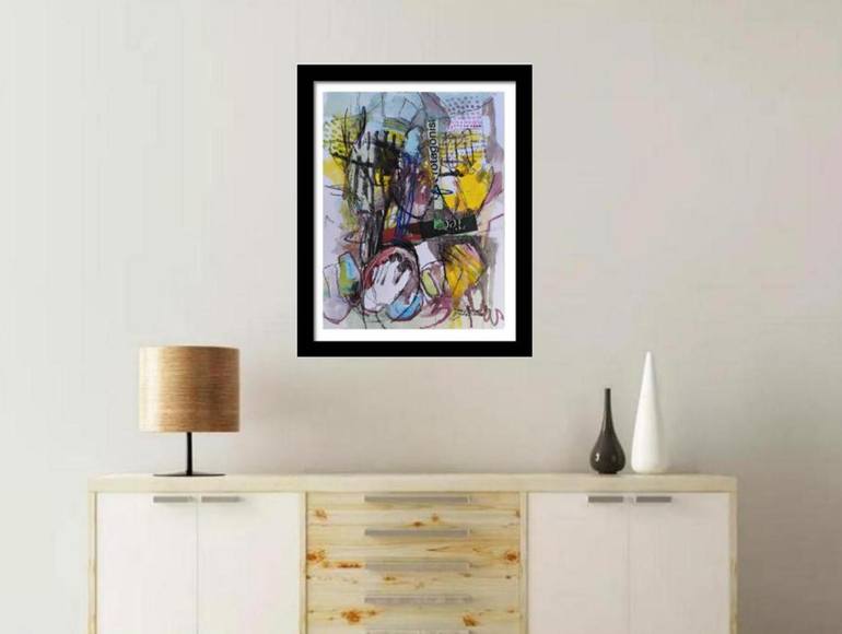 Original Expressionism Abstract Mixed Media by Francisco Santos
