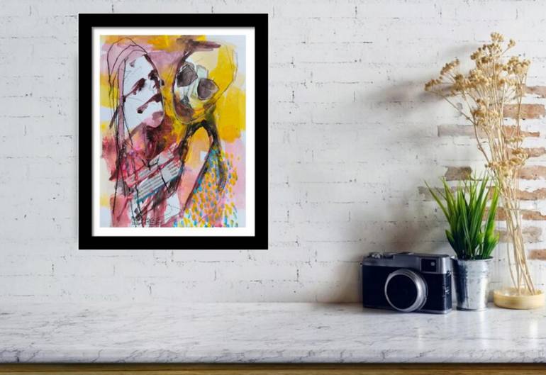 Original Figurative Famous Drawing by Francisco Santos
