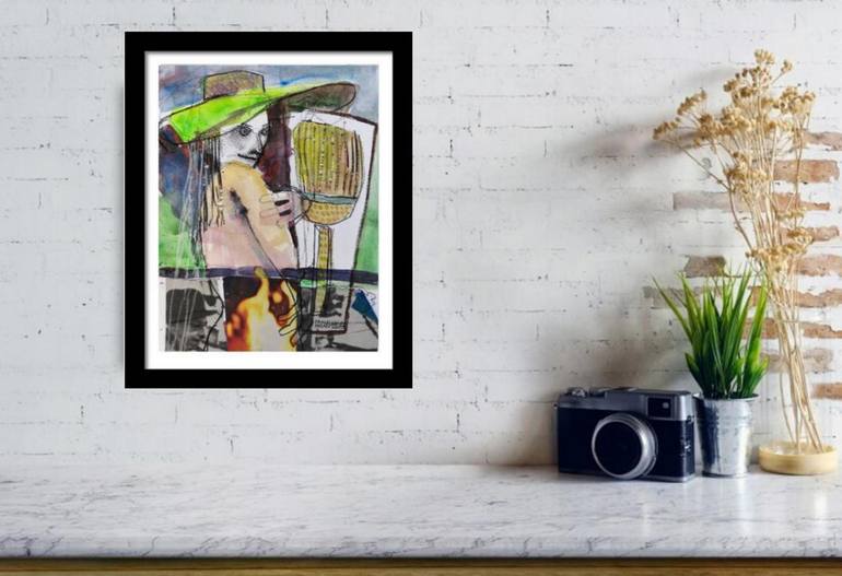 Original Figurative Famous Mixed Media by Francisco Santos
