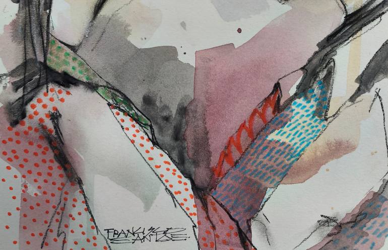 Original Figurative Women Drawing by Francisco Santos