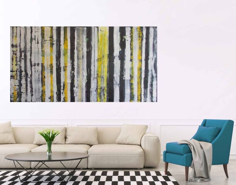 Original Conceptual Abstract Painting by Francisco Santos