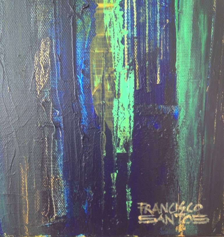 Original Conceptual Abstract Painting by Francisco Santos