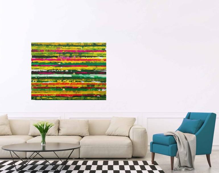 Original Art Deco Abstract Painting by Francisco Santos