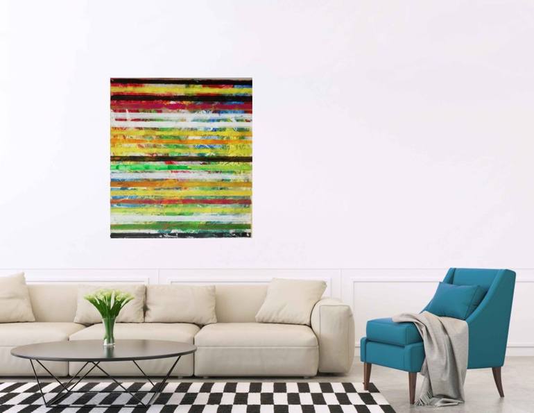 Original Conceptual Abstract Painting by Francisco Santos