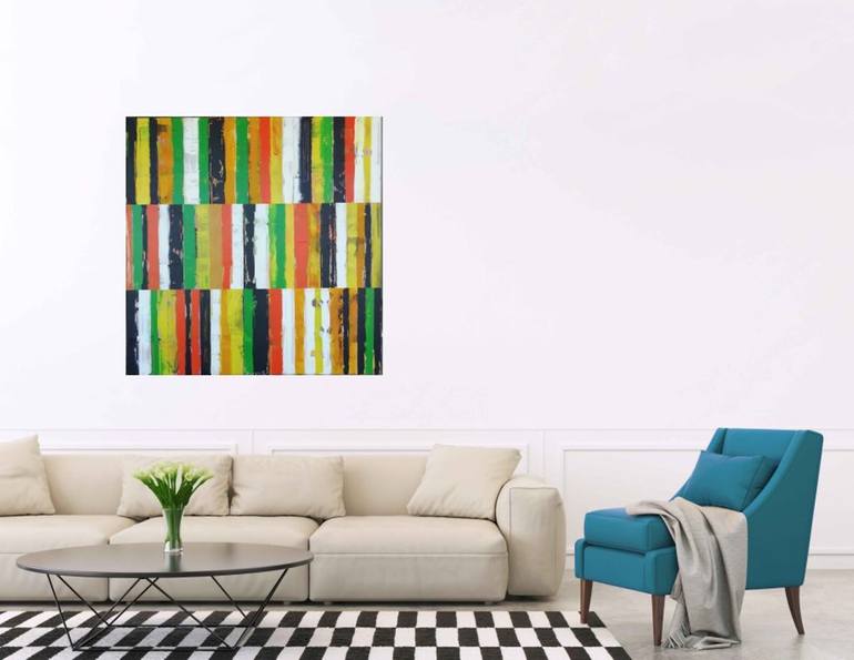 Original Conceptual Abstract Painting by Francisco Santos