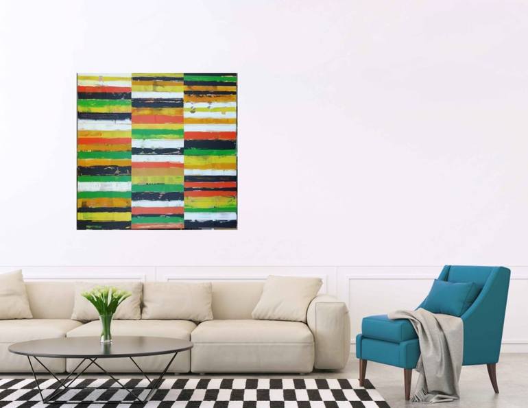 Original Conceptual Abstract Painting by Francisco Santos