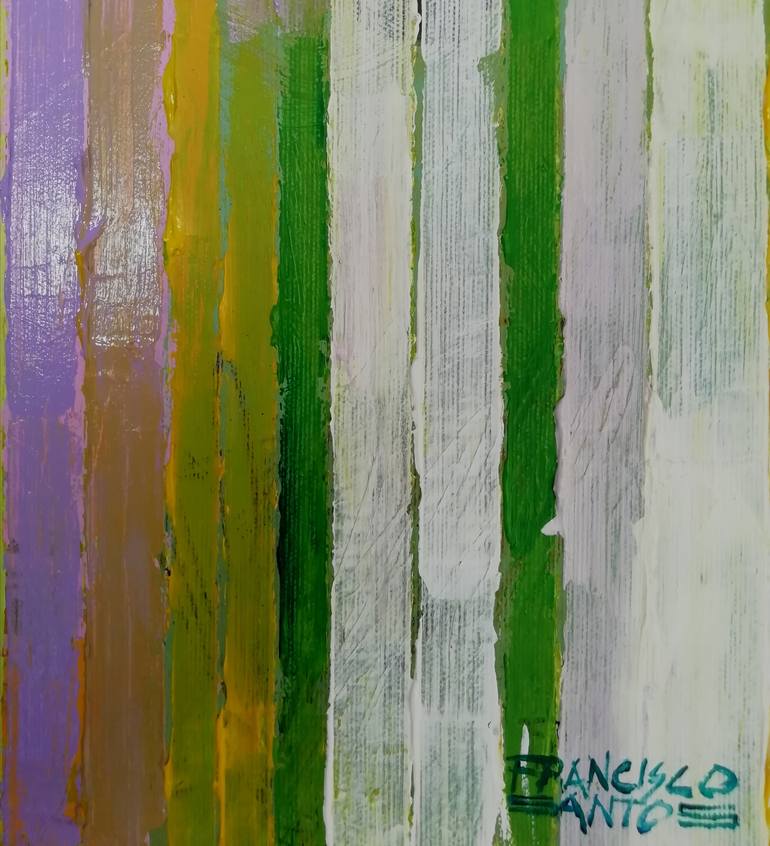 Original Conceptual Abstract Painting by Francisco Santos