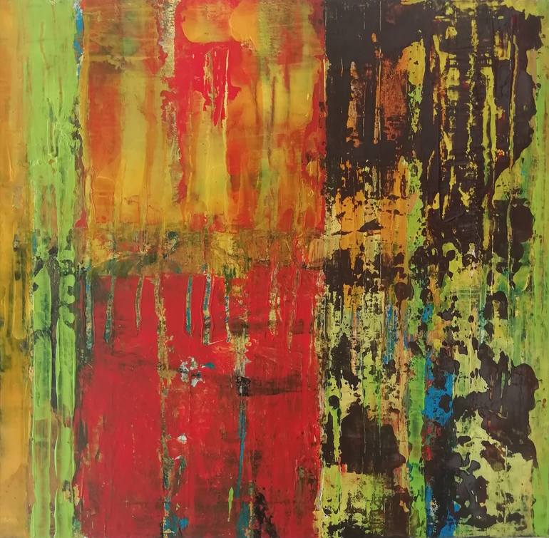 Original Expressionism Abstract Painting by Francisco Santos