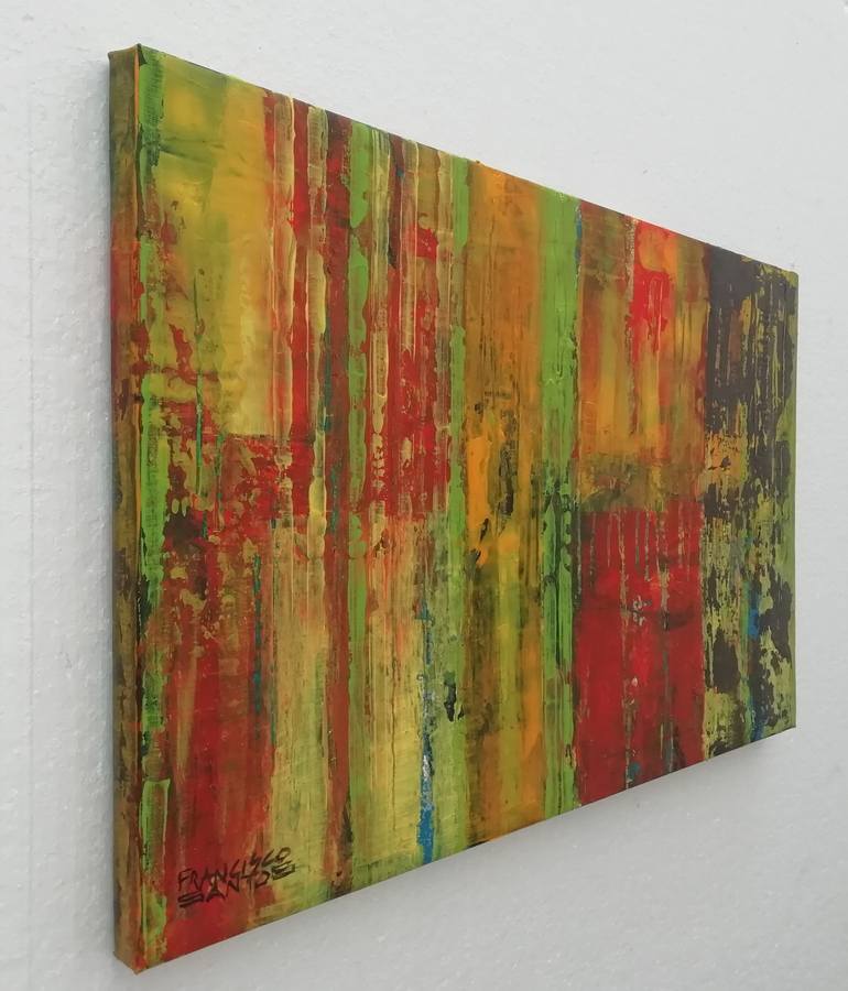 Original Expressionism Abstract Painting by Francisco Santos