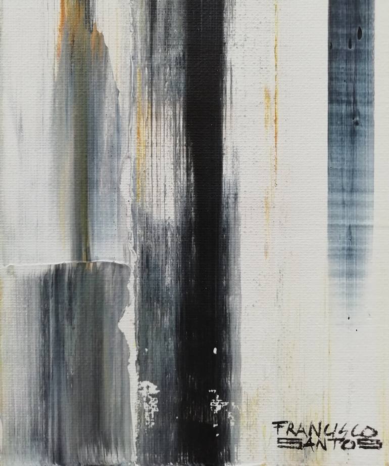 Original Abstract Expressionism Abstract Painting by Francisco Santos