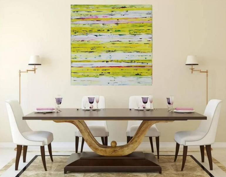 Original Abstract Expressionism Abstract Painting by Francisco Santos