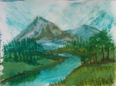 Print of Expressionism Landscape Paintings by darma maulana